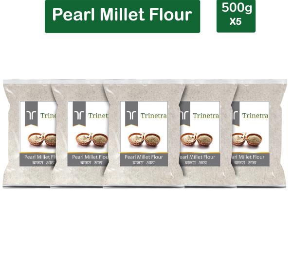 trinetra best quality bajra atta 500gm each pack of 5 pearl millet flour 2500 g product images orvvnih0eyd p591279703 0 202205121326