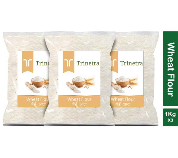 trinetra best quality gehun atta 1kg each pack of 3 wheat flour 3000 g product images orvrdqw0iav p591282558 0 202205130119