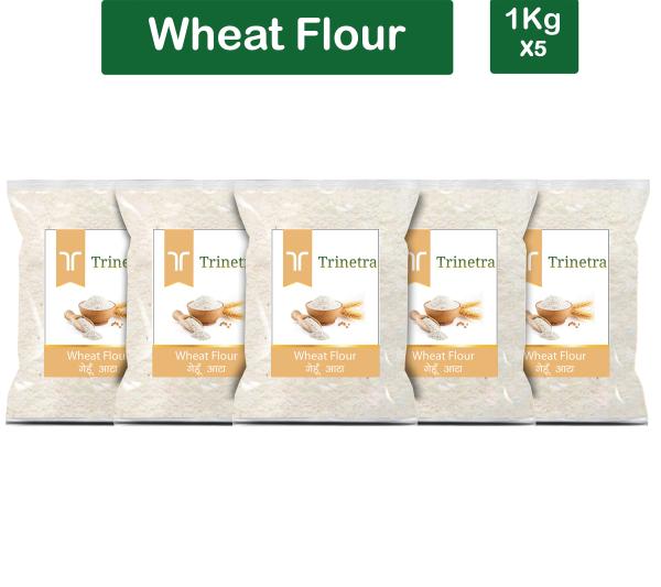 trinetra best quality gehun atta 1kg each pack of 5 wheat flour 5000 g product images orvuc8njexj p591282847 0 202205130212