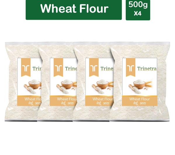 trinetra best quality gehun atta 500gm each pack of 4 wheat flour 2000 g product images orvnc8efyjk p591282388 0 202205130104