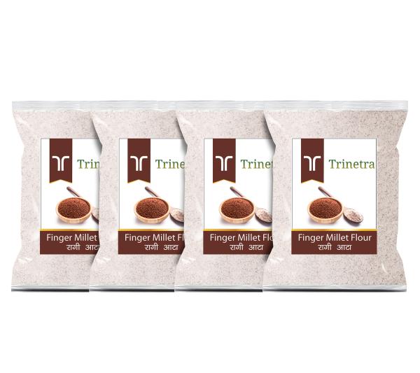 trinetra best quality ragi atta 500gm each pack of 4 finger millet flour 2000 g product images orv7ycnkl5i p591276577 0 202205120419