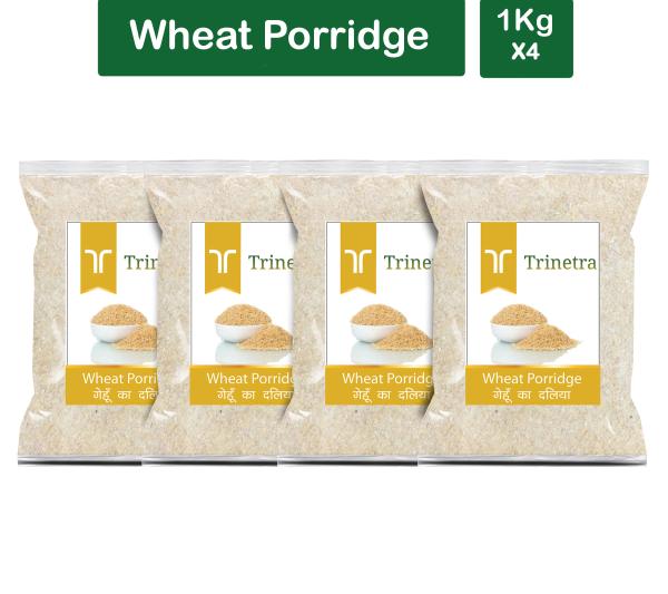 trinetra best quality wheat porridge 1kg pack of 4 gehun daliya 4000 g product images orvxpq70w1a p591508850 0 202205220521