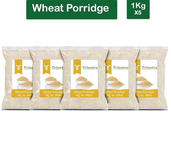 trinetra best quality wheat porridge 1kg pack of 5 gehun daliya 5000 g product images orvuua8244z p591504410 0 202205220041