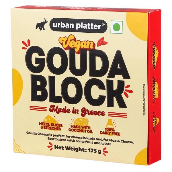 urban platter vegan gouda cheese block 175g melts shreds and slices great for sauces mac and cheese and sandwiches product of greece made with coconut oil free from soy gluten palm oil and dairy product images orvckmoiqpi p594714161 0 202210210203