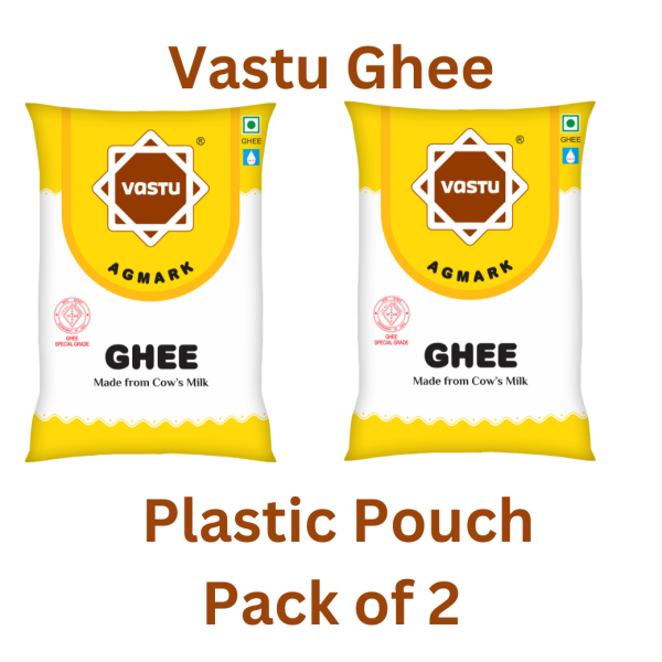 vastu cow ghee 100 authentic cow ghee with rich aroma for better digestion and immunity 1 litre plastic pouch pack of 2 product images orvnbuurycz p595989314 0 202301201037