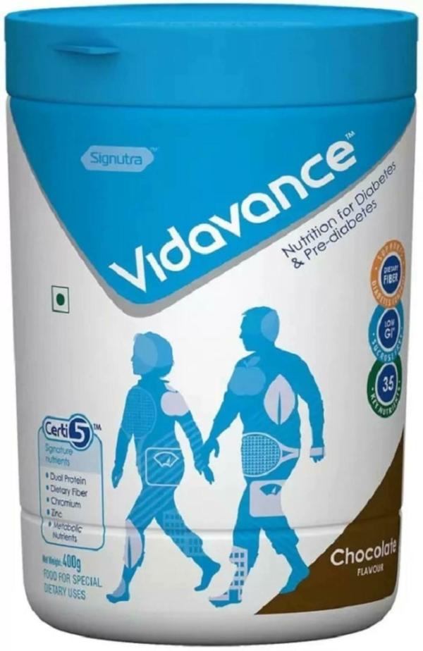 vidavance advanced nutrition for diabetes and pre diabetes 400g jar chocolate product images orvsjcuqrge p596927678 0 202301041656