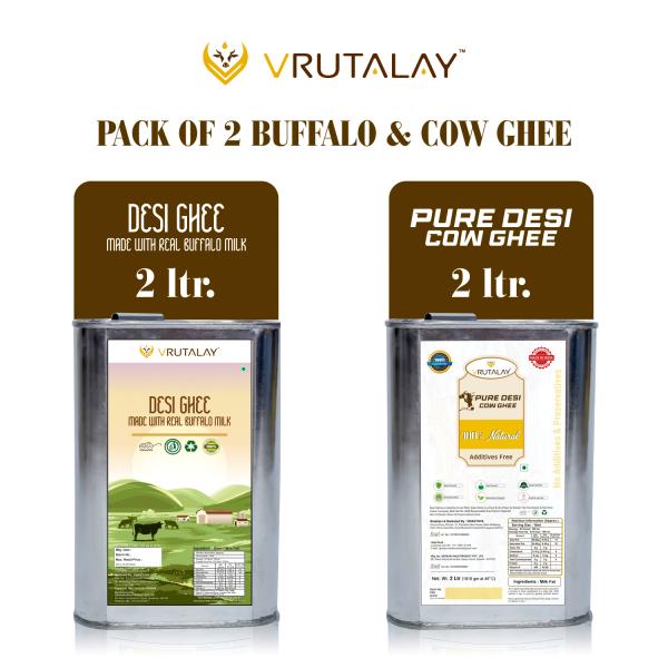 vrutalay desi cow ghee 2l buffalo ghee 2l combo 4 ltr pure cow s milk pure buffalo milk homemade organic ghee for better digestion strong bones and immunity combo pack of 2 total 4 liter product images orvek3qvsmz p596423093 0 202212170958