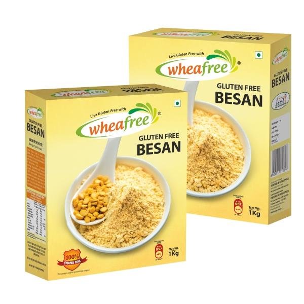 wheafree gluten free besan pack of 2 x 1 kg made using 100 pure chana dal rich in fiber 100 natural and preservative free gram flour product images orvbmyy7wup p596414151 0 202301021819