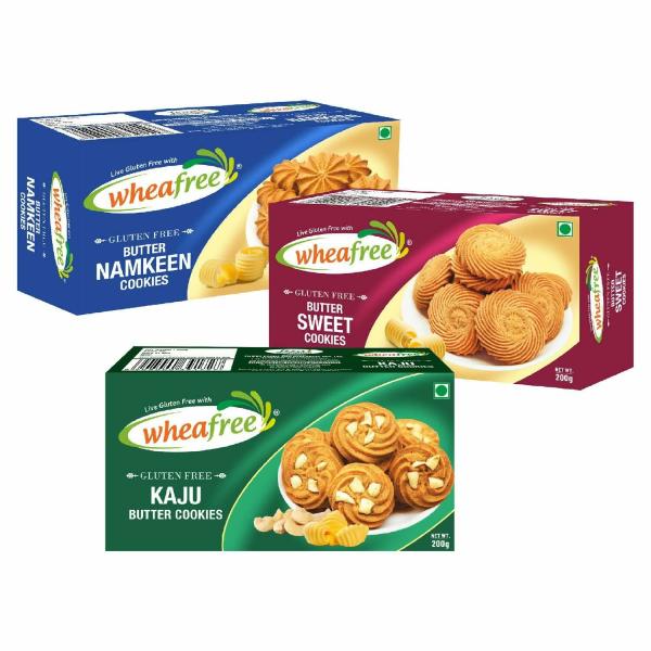 wheafree gluten free butter cookies combo butter namkeen cookies 200g butter sweet cookies 200g and kaju butter cookies 200g no maida best tea time snacks vegetarian product images orv7d9r0dri p596894973 0 202301031442