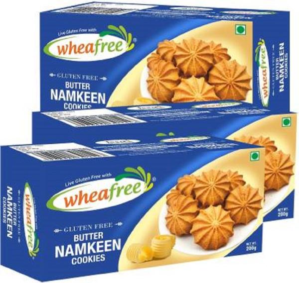 wheafree gluten free butter namkeen cookies pack of 3 200g each no maida tasty crunchy and flavoured cookies best tea time snacks 100 vegetarian product images orvn1yfaqql p596872137 0 202301021906