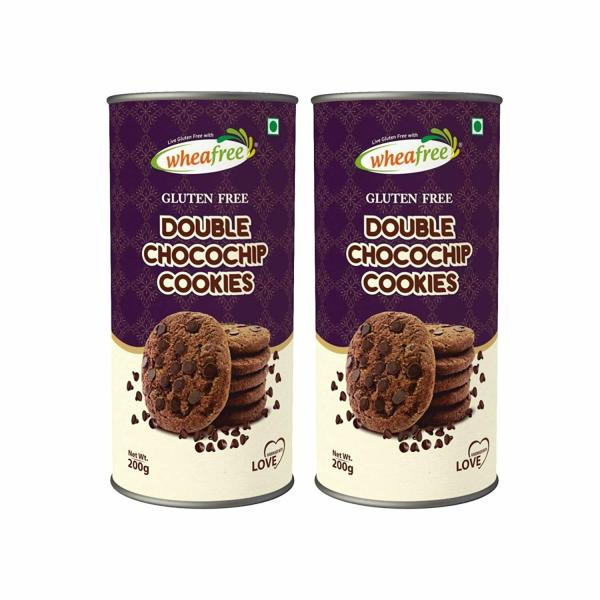 wheafree gluten free double chocochip cookies pack of 2 x 200g each tasty crunchy and chocolate flavoured cookies with even more chocochips best teatime snacks vegetarian handmade with love product images orvqajoxk5t p596746804 0 202212310904