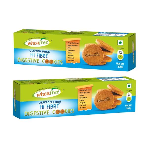 wheafree gluten free hi fibre digestive cookies pack of 2 200g each tasty crunchy high in fiber best teatime snacks healthy and nutritious 100 vegetarian product images orvmozyn0gg p598252390 0 202302091808