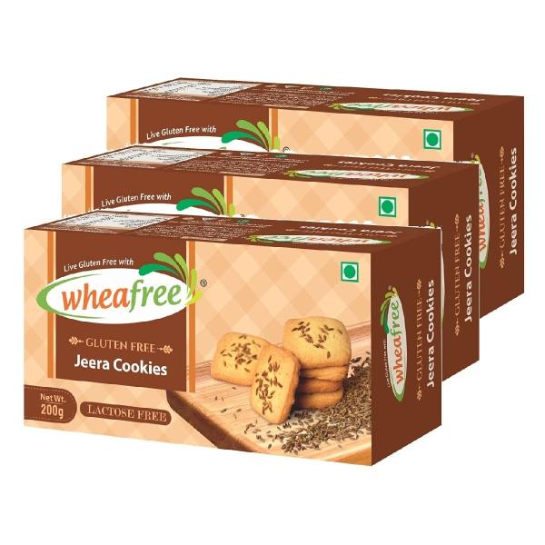 wheafree gluten free jeera cookies pack of 3 200g each lactose free no maida best tea time snacks 100 vegetarian and wholesome ingredients product images orvmpaj43he p596581659 0 202212230055