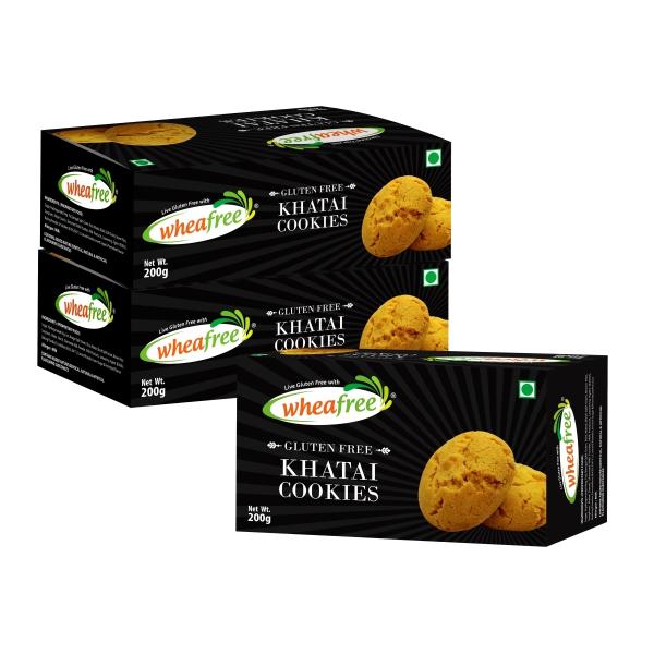 wheafree gluten free khatai cookies pack of 3 x 200g each no maida tasty soft and flavoured cookies best tea time snacks 100 gluten free veg ingredients product images orvjhdewgiy p596789652 0 202212300710