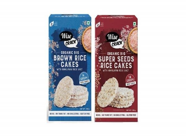 wisecrack organic rice cakes brown rice super seeds gluten free no transfat no oil no cholestrol 105g each pack of 2 product images orv60px85ti p594261784 0 202210041223