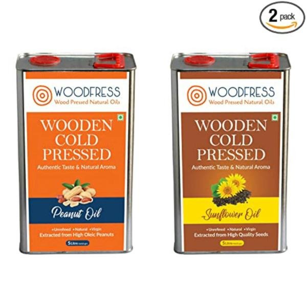 woodfress cold pressed peanut oil sunflower oil 5 l each pack of 2 product images orvzzkj8vqk p591749410 0 202205310459