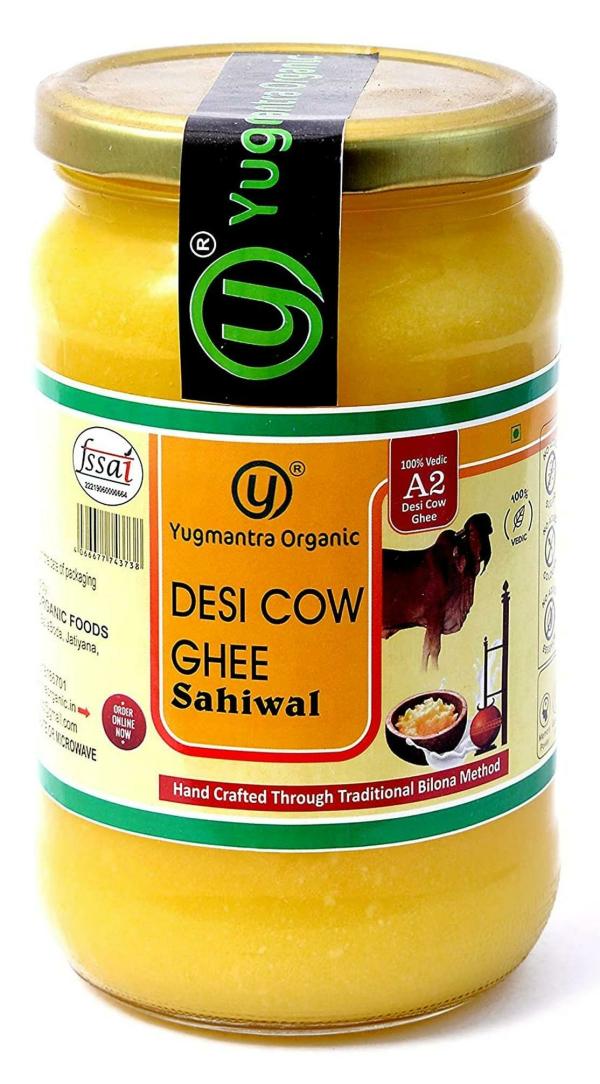 yugmantra organic foods 100 percent pure natural a2 milk sahiwal cows grass fed desi ghee 600 ml product images orv4yyo9wqz p595550810 0 202211250841