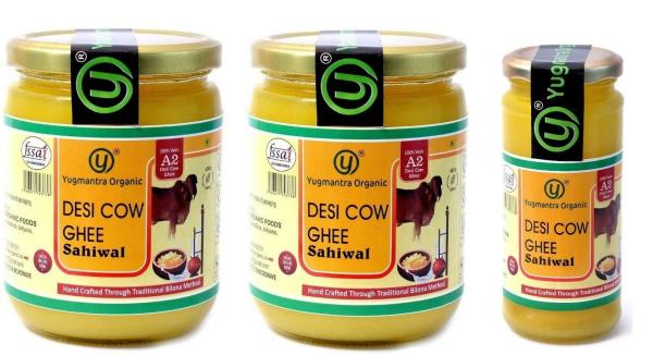 yugmantra organic foods pure natural a2 milk shudh desi sahiwal cows ghee 250 ml pack of 2 product images orvwstednyr p595655252 0 202211262141