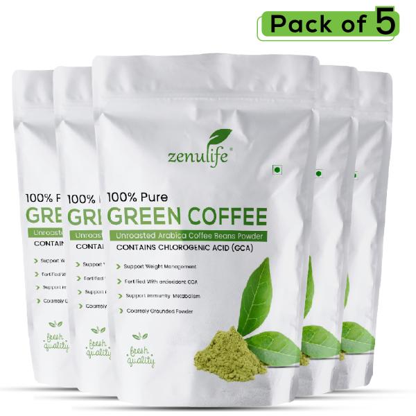 zenulife green coffee beans powder for weight loss 400g pack of 5 product images orvil0fvstr p595301913 0 202211141201