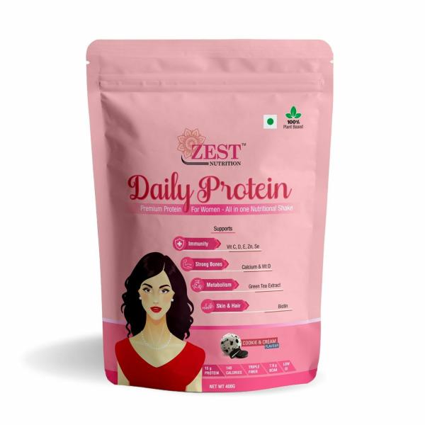 zest nutrition women s protein health drink mix cookie and cream flavour 400 gram product images orvxrfplvvs p594500466 0 202210151052